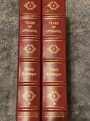 Easton Press Henry Kissinger - Years of Upheaval 2 vol. LIKE NEW CONDITION-image