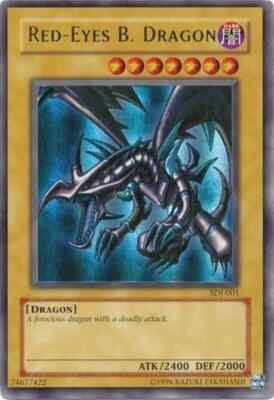 Yugioh Red-Eyes B. Dragon SDJ-001 Ultra Rare Unlimited NM-image