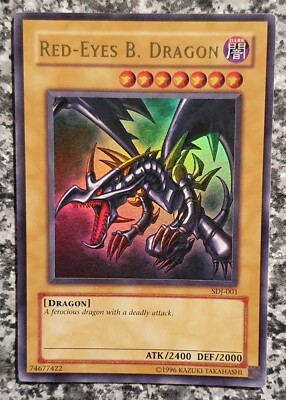 2003 Yugioh SDJ-001 Red-Eyes Black Dragon Ultra Rare-image