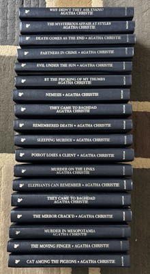 AGATHA CHRISTIE COLLECTION Lot Set of 18 Books Bantam Leatherette-image