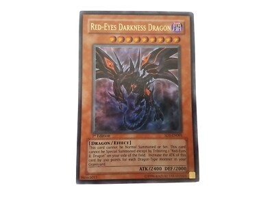 Red-eyes Darkness Dragon 1st edition SD1-EN001 Dragon's Roar Holo Yugioh NM+-image