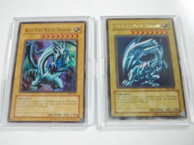 1996 Yu-Gi-Oh! lot 1st edition Holo Holographic Holofoil Blue-Eyes White Dragon-image