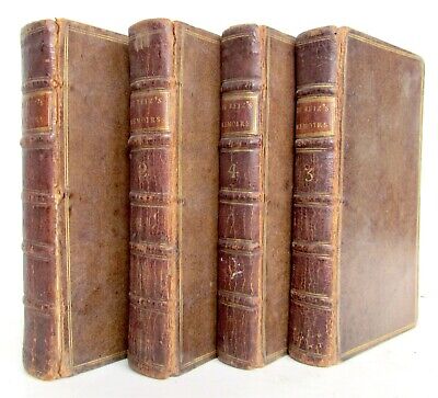 1723 MEMOIRS of the CARDINAL de RETZ 4 VOLUMES COMPLETE SET antique in ENGLISH-image