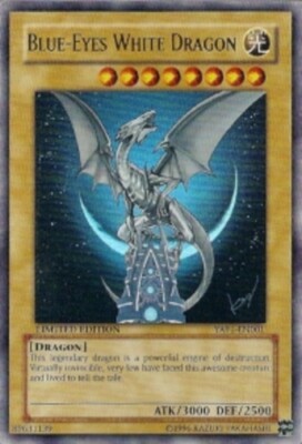 Yugioh! LP Blue-Eyes White Dragon - YAP1-EN001 - Ultra Rare - Limited Edition Li-image