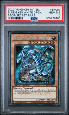 2020 YU-GI-OH! SPEED DUEL: BATTLE CITY BOX #EN087 BLUE-EYES WHITE DRAGON PSA 10-image