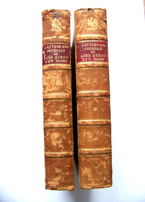 1830 U.K. 1st Edition Set LETTERS & JOURNALS OF LORD BYRON By THOMAS MOORE-image