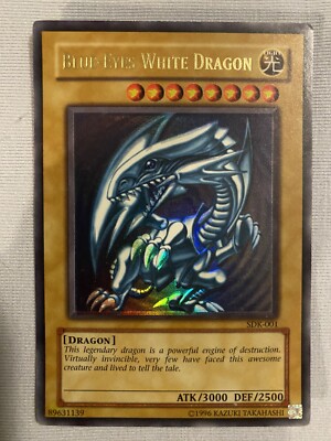 Yu-Gi-Oh! Blue-Eyes White Dragon SDK-001 Unlimited Ultra Rare LP-image