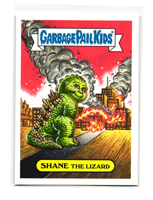 Shane The Lizard 2018 Garbage Pail Kids Horror-Ible Godzilla Kaiju Sticker-image