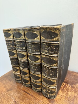 A Popular History of the United States By William Bryant 1888 4 Volume Book Set-image