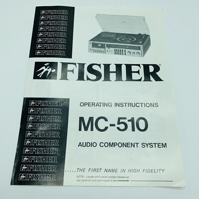 Fisher MC-510 Audio Component System Operating Instructions 1981-image
