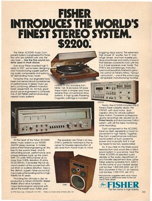 Vintage Print Ad Fisher ACS1590 Audio Component System - May 1978 11
