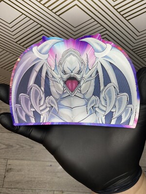 Yugioh! Blue Eyes White Dragon & Red Eyes 3D Lenticular Car Motion Sticker Decal-image