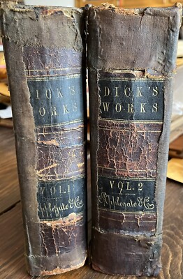 1856 COMPLETE WORKS OF THOMAS DICK, 11 Volumes In Two Religion Science Astronomy-image
