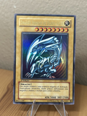 Yugioh PORTUGUESE 1st Edition Ultra Rare Blue-Eyes White Dragon DIK-P001 NM/M-image