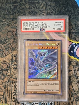 PSA 10 GEM MT Blue-Eyes White Dragon MVP1-ENS55 DSOD Secret-image