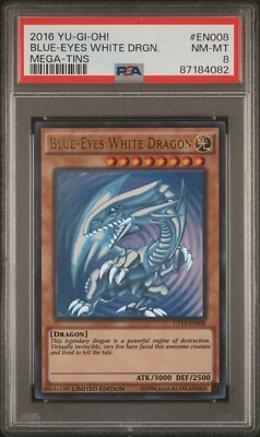 2016 Yu-Gi-Oh! Mega-Tins Limited Edition Holo Blue-Eyes White Dragon #CT13-EN008-image