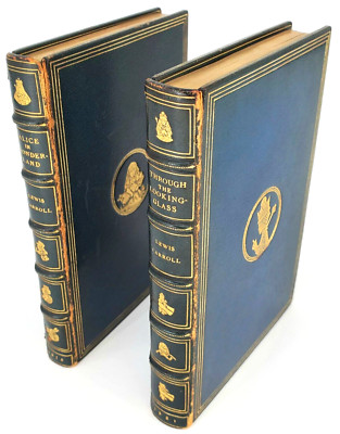 1876 Alice in Wonderland & 1881 Through the Looking Glass Lewis Carroll Book Set-image
