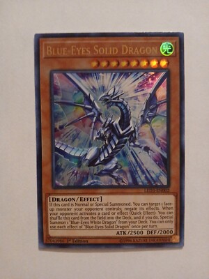 Yu-Gi-Oh! TCG Blue-Eyes Solid Dragon Legendary Duelists: White Dragon Abyss...-image