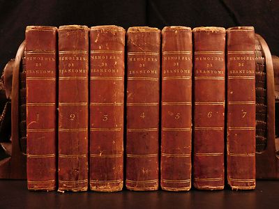 1666 1st ed Memoires of Bourdeille Brantome Sexuality Military Letters 7v SET-image