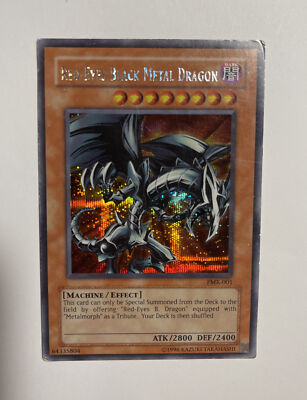 Yugioh - Red-Eyes Black Metal Dragon FMR-001 - Forbidden Memories - Secret Rare-image