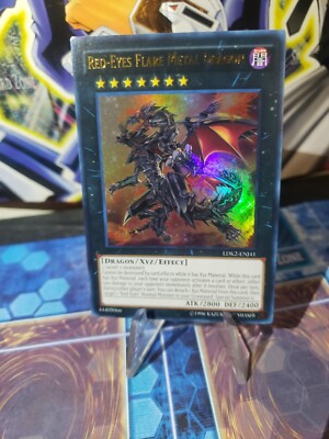 Yu-Gi-Oh! TCG Red-Eyes Flare Metal Dragon LDK2-ENJ41 Holo Ultra Rare-image