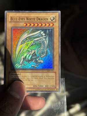 Yu-Gi-Oh! 2002 Blue Eyes White Dragon SDK-001 1st Edition UR LP 6LS-image