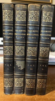 1820 Miscellaneous Works Of Oliver Goldsmith 4 Vol Set-image
