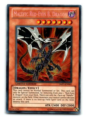 Malefic Red-Eyes Black Dragon YMP1-EN001 Limited Secret Rare NM-image