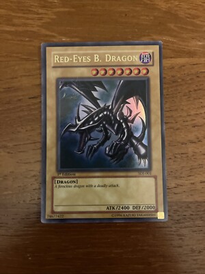 YuGiOh Red-Eyes B. Dragon Ultra Rare 1st Edition SDJ-001 Ungraded-image