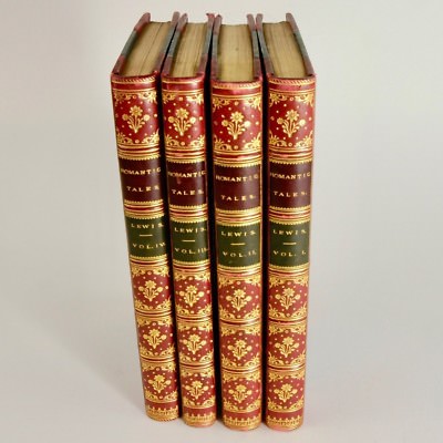 Romantic Tales by M. G. Lewis, four volume set, 1808 first edition-image