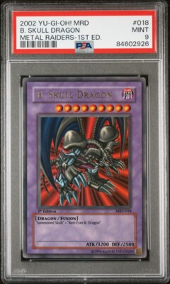 B. Skull Dragon MRD-018 Metal Raiders 1st - Ultra Rare YuGiOh - PSA 9 MINT-image