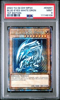 2024 YU-GI-OH! MP24-25TH ANV TIN: DUELING MIRRORS BLUE-EYES WHITE DRAGON PSA 9-image