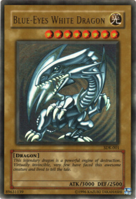 Yu-Gi-Oh! Blue-Eyes White Dragon SDK-001 Heavy Played Ultra Rare-image