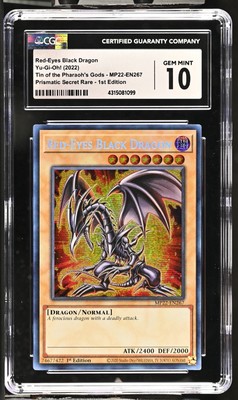 2022 Yu-Gi-Oh! Red-Eyes Black Dragon MP22-EN267 CGC 10-image
