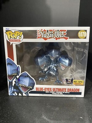 Funko Pop! Blue-Eyes Ultimate Dragon Hot Topic Exclusive #1078 Yu-Gi-Oh On Hand-image