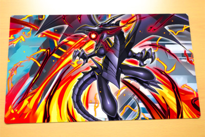 No.3512 Yugioh TCG Custom Playmat Red-Eyes Black Dragon YGO Card Game Play Mat-image