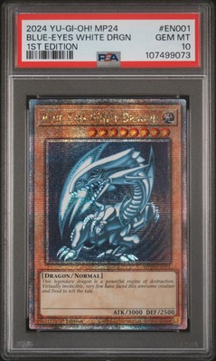 2024 YU-GI-OH! MP24-25TH ANV TIN: DUELING MIRRORS BLUE-EYES WHITE DRAGON PSA 10-image