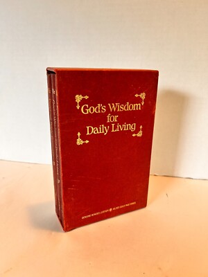 God's Wisdom for Daily Living Boxed Set Genuine Bonded Leather 1983-image