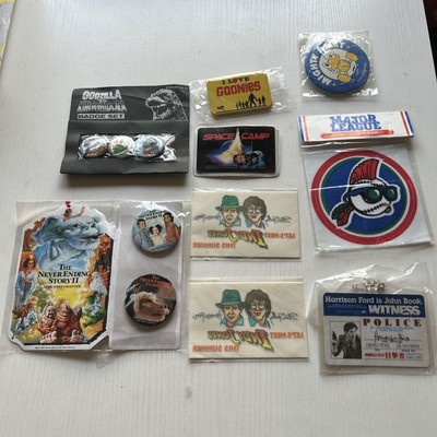 Movie Badge Sticker Set with Godzilla Goonies & The NeverEnding Story II-image