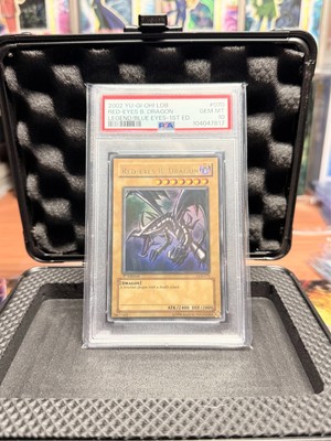 yugioh Red-Eyes B. Dragon LOB-070   1st Edition WAVY PSA 10-image