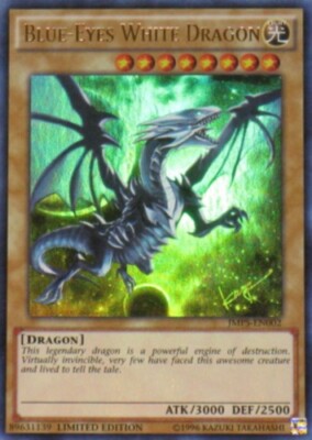 Yugioh! HP Blue-Eyes White Dragon - JMPS-EN002 - Ultra Rare - Limited Edition He-image