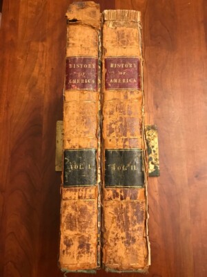 1834 Hinton’s The History and Topography of The United States, 2 Vol Illust. Set-image