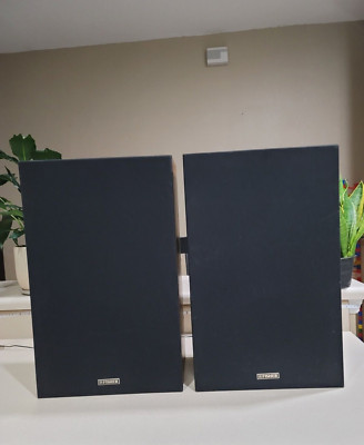 Pair of Vintage Fisher N L8189-604 Home Audio Speakers. Tested Good Condition-image