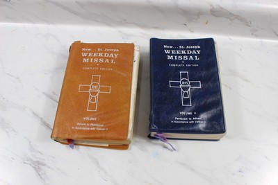 1975 CATHOLIC ~ SAINT JOSEPH SUNDAY MISSAL & HYMNAL- COMPLETE EDITION vol 1,2-image