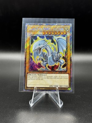 Blue-Eyes White Dragon (7th Art) (Platinum Secret Rare) RA04-EN108 Quarter...-image