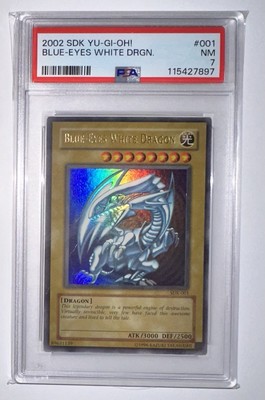 *PSA 7* Blue-Eyes White Dragon SDK-001 (2002 Unlimited)-image