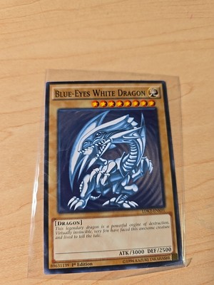 1996 1st Edition Blue-Eyes White Dragon, Rare Uncommon YuGiOh Card-image