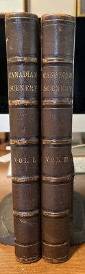 Very Nice 1842 Canadian Scenery 2 Volume Set -image