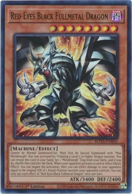 Red-Eyes Black Fullmetal Dragon ROTA-EN005 Ultra Rare 1st Edition-image