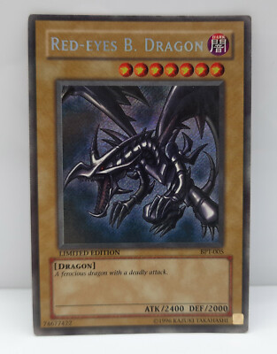Yu-Gi-Oh Yugioh Red-Eyes B. Dragon BPT-005 black foil TCG card-image